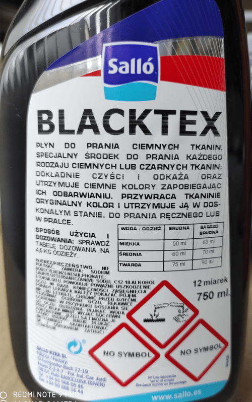 Eco Club - BLACK TEX 750ml skoncentrowany płyn do prania ciemnych lub czarnych tkanin