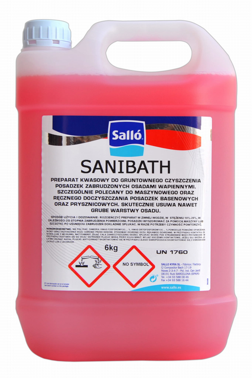 Eco Club - Sanibath 6kg Preparat kwasowy do gruntownego czyszczenia zakamienionych posadzek